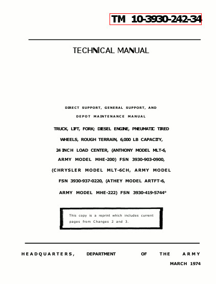 TM 10-3930-242-34 Technical Manual